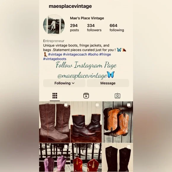 Vintage Larry Mahan Sweetheart ❤️ Design Women’s Cowboy Boots - Picture 8 of 8